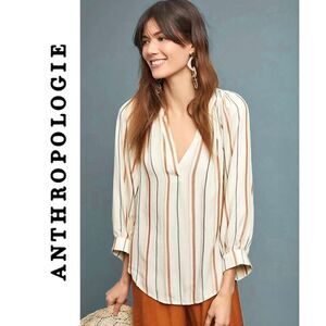 Like New Anthropologie Brenda Peasant Top